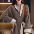 Casual cashmere coat on both sides