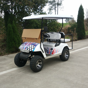 Carrito de golf con 4 asientos fuera del camino