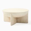 Salon contemporain rond table basse