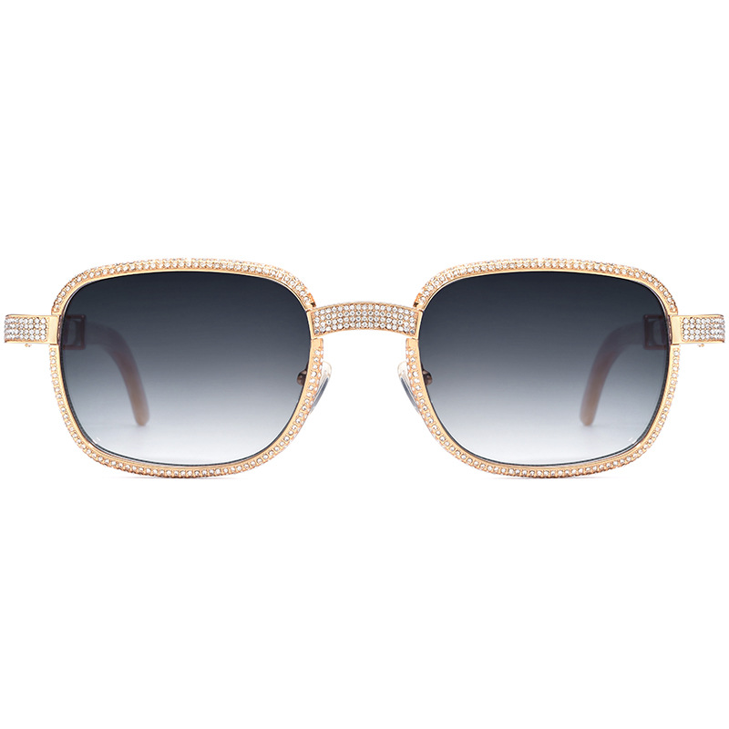 White Diamond Buffalo Horn Sunglasses