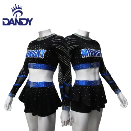 Off The Shoulder Stars Cheer Dance Costume