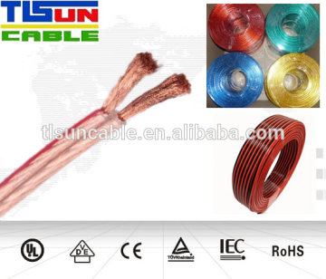 2C CCA/ OFC Transparent PVC Speaker Cable