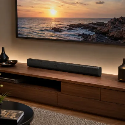 Modern Slim Bluetooth Soundbar with Wireless Connectivity