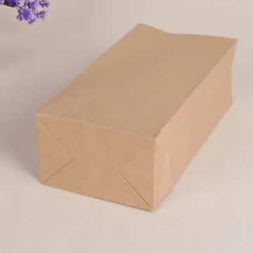 Supermarket shopping paper bag without handle