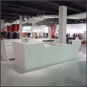 White Reception Desk