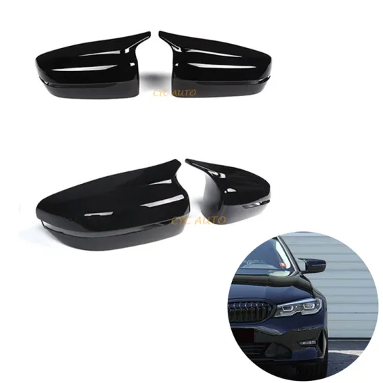 ABS Gloss Black M Style Mirror Cover for BMW 3 Series G20/G28, 7 Series G12/G11, 8 Series G14/G15, 4 Series G22/G26