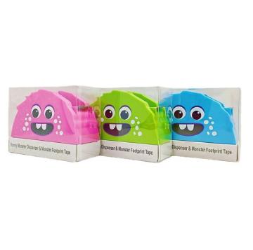 Colorful Transparent Tape Holder with Invisible Snail Adhesive and Acrylic Design: Perfect Student Desk Organizer