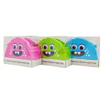 Colorful Transparent Tape Holder with Invisible Snail Adhesive and Acrylic Design: Perfect Student Desk Organizer