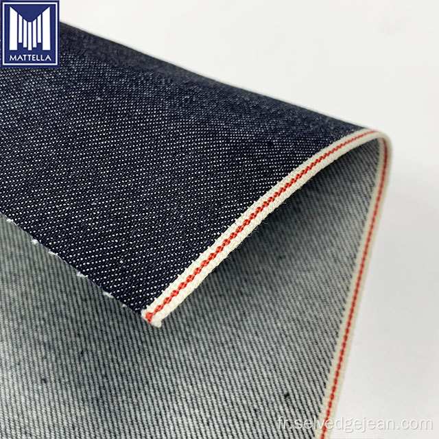 Selvedge 98 Cotton 2 Tissu en denim d'étirement lycra