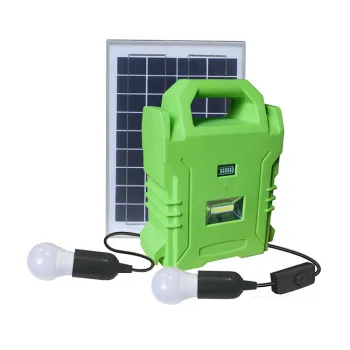 12V DC Portable Rechargeable Solar Camping Lighting Kit with USB Port