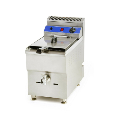 High Efficiency Gas Deep Fryer with Temperature Control Valve - Single and Double Tank Options