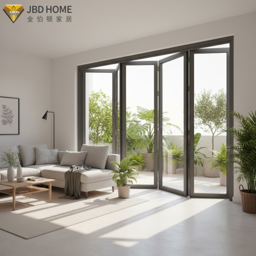 Thermal Break Aluminum Bifold Door for Luxury Patio & Villa