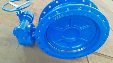 Double Eccentric DI flanged Butterfly Valve