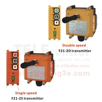 Remote control with electric hoist F21-2S single speed industrial remote control for electric hoist
