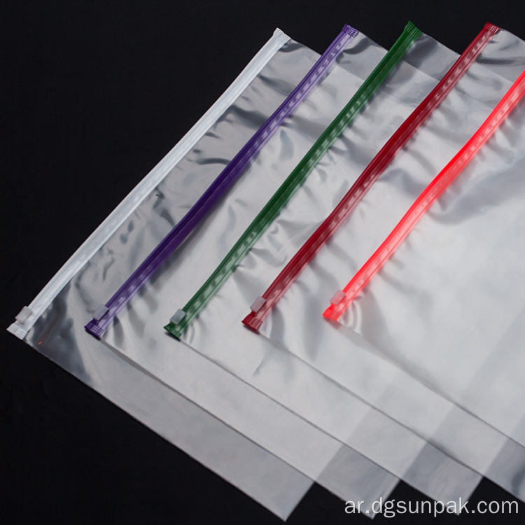 ملابس ملابس شفافة Zip Lock Custom ziplock أكياس ziplock