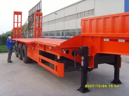 CIMC Loading Excavator Trailer Low Bed Trailer Truck