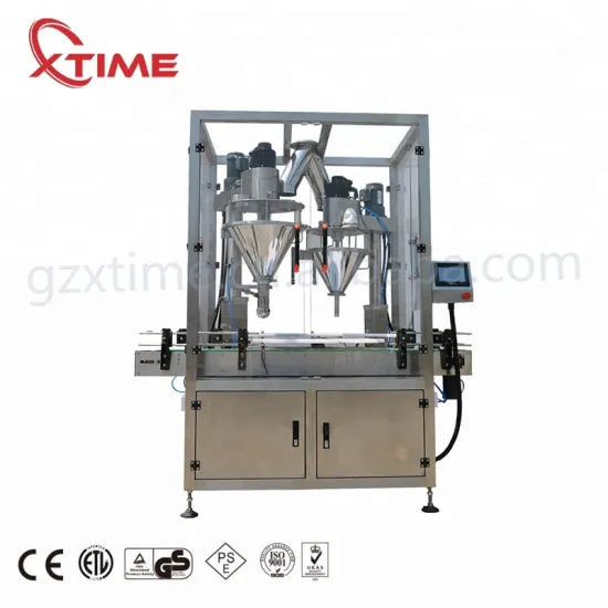 Automatic apple cider vinegar powder flour Auger powder filling machine