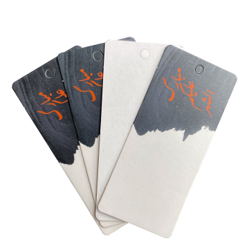 Custom Retail Packaging: Cardboard Headers, Printed Bags, and Glossy Laminated Hangtags with Holes