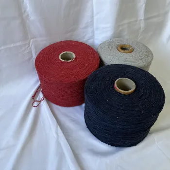 Recycled Cotton Carpet Weaving Yarn Carded Blanket Yarn