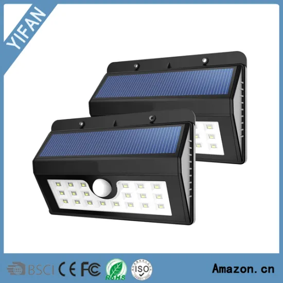 Garden Wall Light, 20Led Solar PIR Sensor Light Outdoor Wireless Security Ilumination