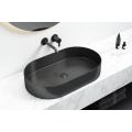 Edelstahl modernes schwarzes Badezimmer Single Wash Becken