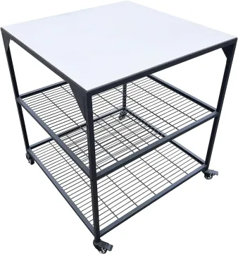 Stainless Steel Pizza Table Mobile Storage Cart: A Versatile Rolling Kitchen Island with Additional Storage