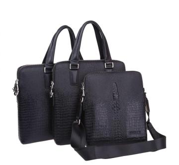 Customized fashion crocodile texture laptop bag