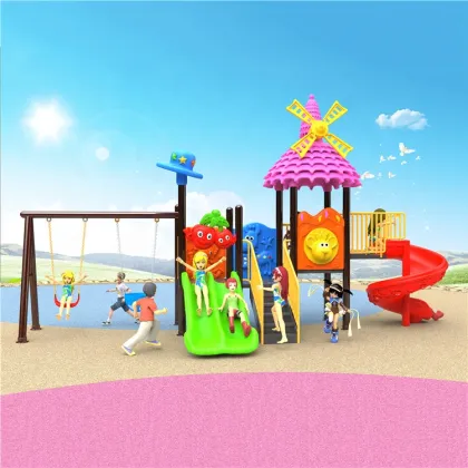 Affordable Outdoor Slide Equipment and Plastic Playground Structures for Kids