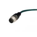 M12 macho recto a rj45 cable macho 8pin