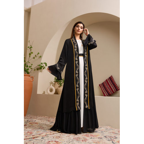 ست ابایای گلدوزی شده طلای مشکی