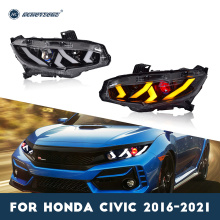 HCMOTIONZ LED المصابيح الأمامية لهوندا CIVIC 10th Gen 2016-2021