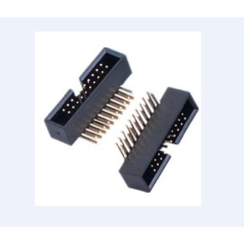 1.27mm Pitch 1.27mm box header dual row 90°, H=5.4mm Factory