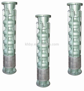 Electric vertical submersible water pump for well