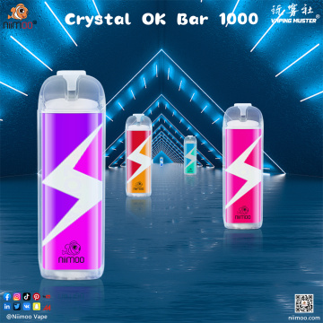 Crystal Ok Bar cigarrillo electrónico 1000 bocanadas