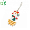 Top Quality Cartoon Silicone Zipper Puller for Christmas