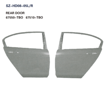 Steel Body Autoparts Honda 2008-2013 Accord Rear Door