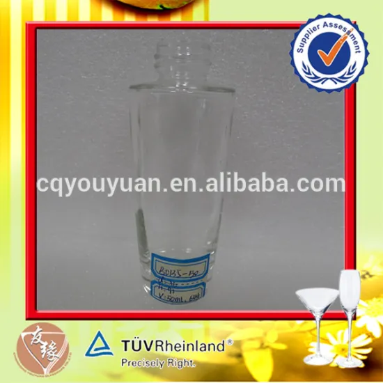 Empty Round Screw Parfume Bottle 50 ML Crystal Perfume Bottle