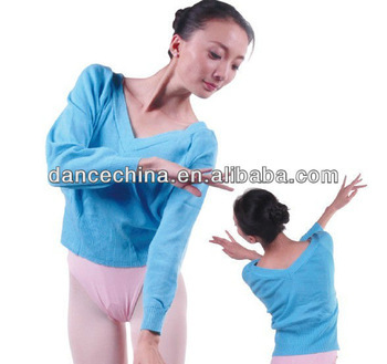 07BK4102 Dance Top,Training Top V-Neck Sweater