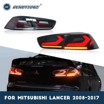 Lampes arrière de voiture à LED HCMotionz pour Mitsubishi Lancer 2008-2017 EVO X