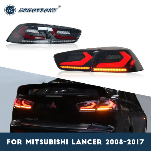 Lâmpadas traseiras de carro LED de HCMotionz para Mitsubishi Lancer 2008-2017 EVO X