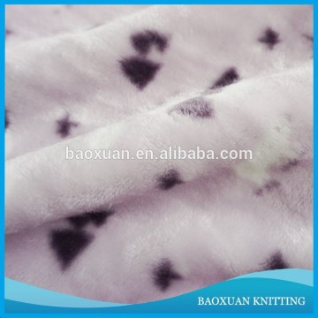 100%polyester printed fabric coral fleece