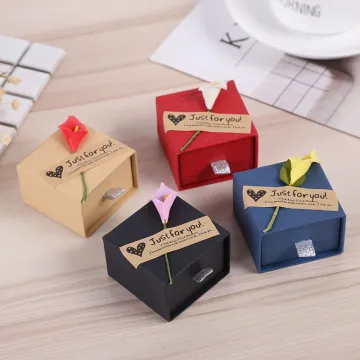 Cheap jewelry box drawer earring packaging box