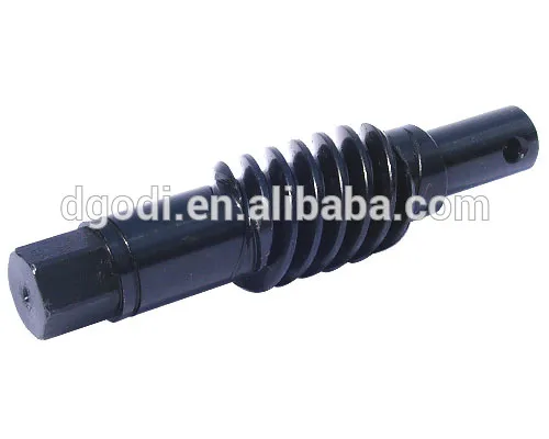 Customerized high precision metal worm gear shaft