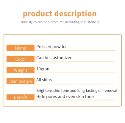 Pressed Makeup Powder Compact