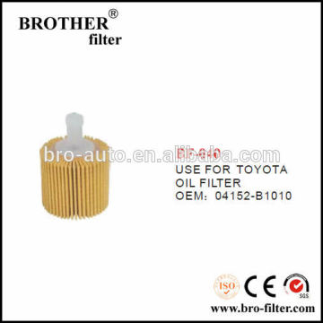High quality OEM auto element oil filter 04152B1010 for Toyota oil filter paper