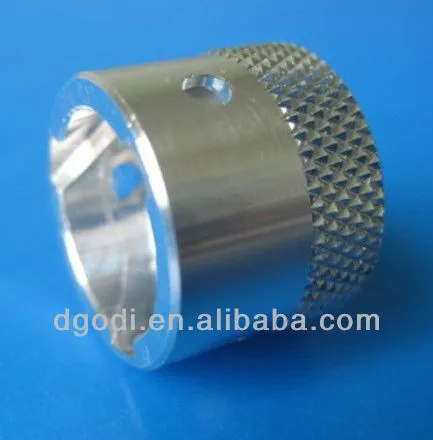 small aluminum knurled tube, knurled rod, cnc turning parts