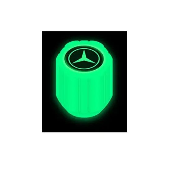 Glow-in-the-Dark Colorful Tire Valve Caps for Car Prank and Wheel Accessories