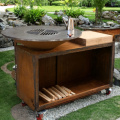 Grill barbecue Grill Outdoor Corten Acciaio Fuoco BBQ