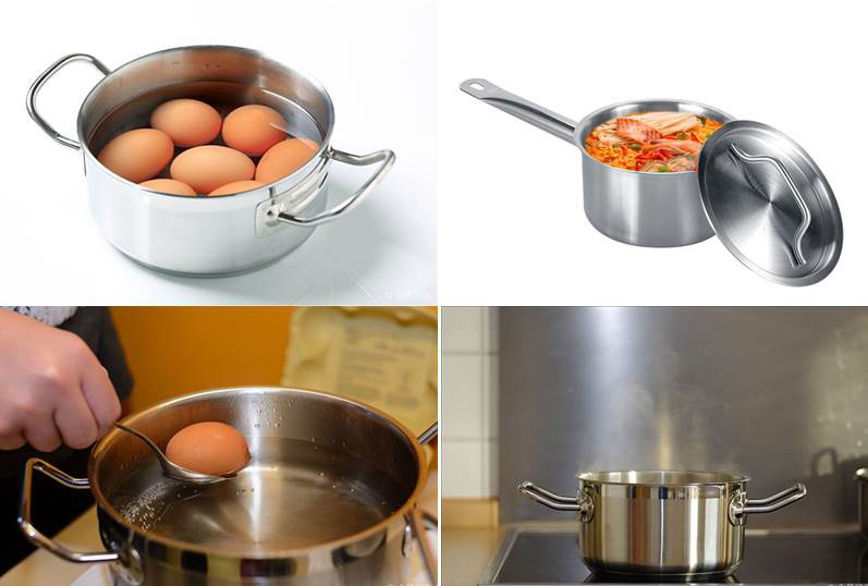 Non-stick stainless steel sauce pan