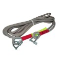 Heavy duty tow rope with hooks